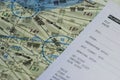 Aviation Map Royalty Free Stock Photo