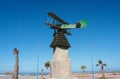 Aviation monument to pilot Antoine de Saint-Exupery, in Tarfaya, Morocco