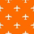 Aviation pattern vector orange