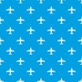 Aviation pattern vector seamless blue