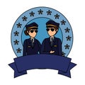 aviation pilots couple avatars characters