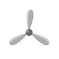 Aviation propeller vector illustration. Simple airscrew picture Royalty Free Stock Photo