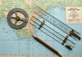 Aviation purposes, reflecting precision in mapping and naviga Royalty Free Stock Photo