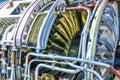 Aviation turbojet engine equipment