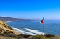 Aviation Windsock at the Torrey Pines Glider Port in San Diego. Royalty Free Stock Photo