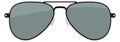 Aviator sunglasses color icon. Black eye glasses Royalty Free Stock Photo