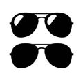 Aviator Sunglasses Flat Icon. Logo Template. Aviator Sunglasses Flat Icon. Logo Template