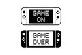 Game Controller Design Template Icon. Nintendo Switch. Gamepad Game On. Game Over