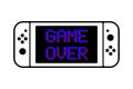 Game controller design template icon. Nintendo Switch. Gamepad Game On. Game Over Royalty Free Stock Photo