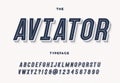 Aviator trendy typeface