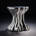 Avicii Inspired Side Table With Fluid Metal Design