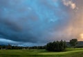 AVIEMORE, BADENOCH and STRATHSPEY/SCOTLAND - AUGUST 26 : Sunset