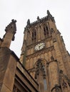 aview of the tower and clock of leeds minster formerly the city parish church