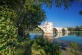 Avignon Bridge in Avignon, Provence, France Royalty Free Stock Photo