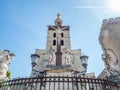 Avignon cathedral next to Papal palace Royalty Free Stock Photo