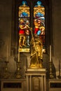 Avignon, France, June 26, 2019: Fragment of the interior of the Avignon Cathedral in Avignon, France - Saint Agricola Agricol