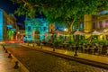 AVIGNON, FRANCE, JUNE 18, 2017: Night view of Place Crillon in Avignon, France