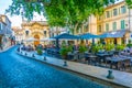 AVIGNON, FRANCE, JUNE 19, 2017: Sunset view of Place Crillon in Avignon, France