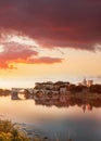 Avignon old bridge during sunset in Provence, France Royalty Free Stock Photo