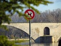 Avignon, Pont Saint Benezet - Bridge, France Royalty Free Stock Photo