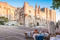 Avignon pope palace, France. Royalty Free Stock Photo