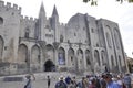 Avignon, 10th september: Palais des Papes or Palace of Popes building from Avignon Popes Site in Provence France