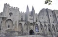 Avignon, 10th september: Palais des Papes or Palace of Popes building from Avignon Popes Site in Provence France