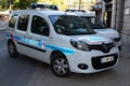 Avignon , Vaucluse / France - 11 24 2019 : Avignon city car police municipale means in french Municipal police logo sign