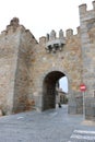 Avila Ancient Medieval City Walls Castle Swallows Castile Spain. Avila described as most 16th century town in Spain. Walls created Royalty Free Stock Photo