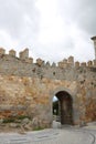 Avila Ancient Medieval City Walls Castle Swallows Castile Spain. Avila described as most 16th century town in Spain. Walls created Royalty Free Stock Photo