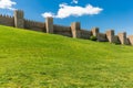 Avila. Detailed view of Avila walls, also known as murallas de avila Royalty Free Stock Photo