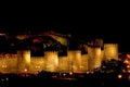 Avila at night, Castile and Leon, Spain Royalty Free Stock Photo