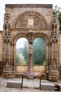 Portada de la Iglesia del Hospital de Santa Escolastica, Avila, Spain.