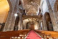 Avila, Spain - September 9, 2017: Inside of The Royal Monastery of St. Thomas or Real Monasterio de Santo Tomas in Avila Spain,