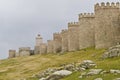 Avila walls on a cloudy day. Royalty Free Stock Photo