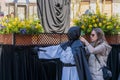 Aviles, Asturias, Spain, April 15, 2022. Holy Week procession in the city of Aviles in Asturias. Royalty Free Stock Photo