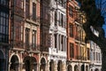 AVILES, SPAIN - JANUARY 15, 2023: Beautiful street in the old town of the beautiful city of Aviles with its historic buildings Royalty Free Stock Photo