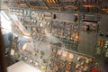 Avionics dashboard inside plane. Royalty Free Stock Photo