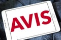 Avis car rental company logo