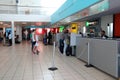 Car hire counters at airport
