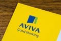 Aviva Insurance Company Logo Royalty Free Stock Photo