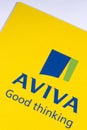 Aviva Insurance Company Logo Royalty Free Stock Photo
