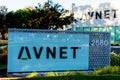 Avnet sign at Silicon Valley office Royalty Free Stock Photo