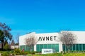 Avnet Silicon Valley office. Avnet, Inc. is one of the world`s largest distributors of electronic components and embedded Royalty Free Stock Photo
