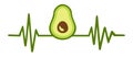 Avocado avo frequence Royalty Free Stock Photo