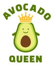 Avocado avo queen Royalty Free Stock Photo