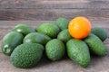 Avocado and citrus fruit Royalty Free Stock Photo