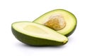 Avocado cut in half with stone Royalty Free Stock Photo