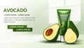 Avocado Essential cream ads template
