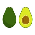 Avocado fruit icon.